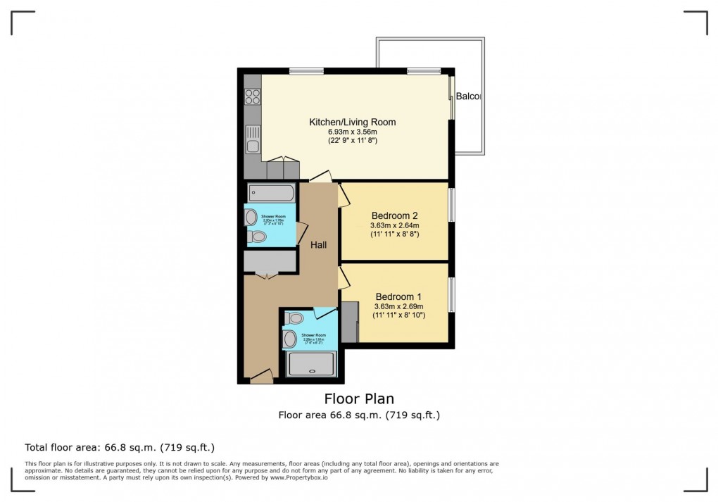 Floorplan for Fairhaven Drive, Reading, RG2
