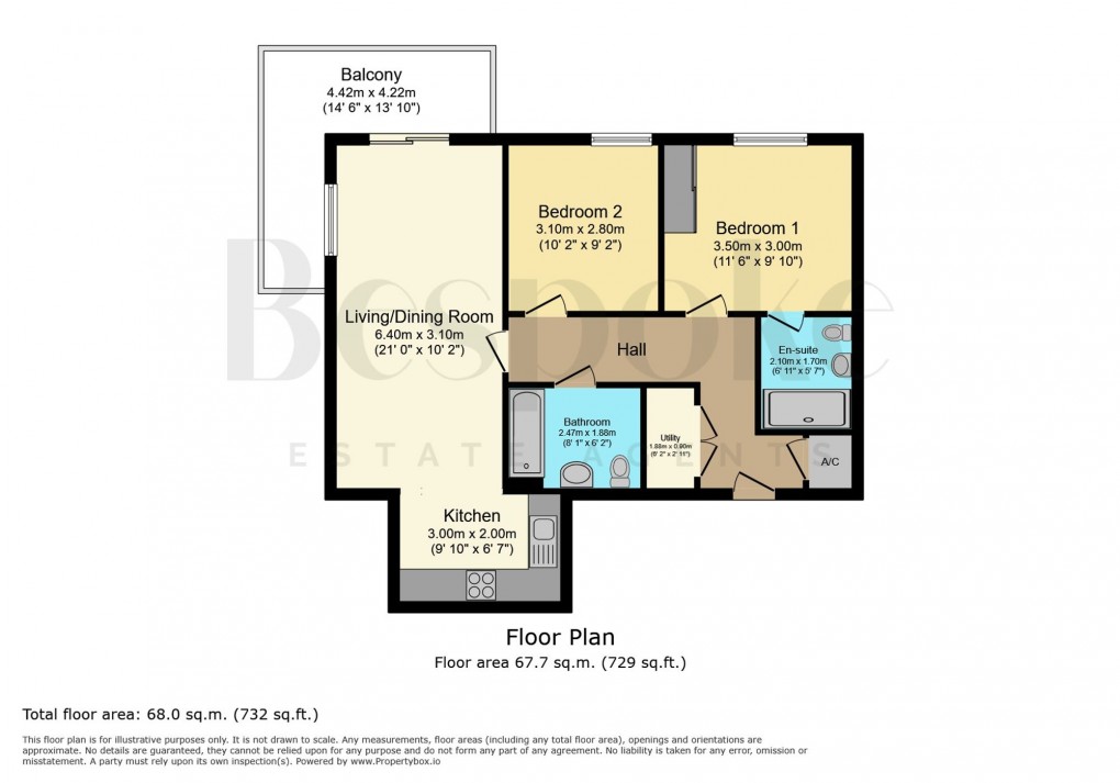 Floorplan for Fairhaven Drive, Reading, RG2