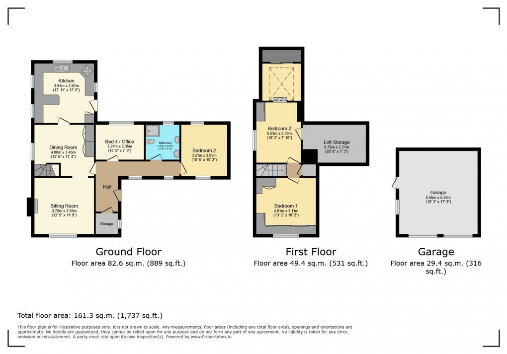 Floorplan for 36A Elm Road, Reading, RG6