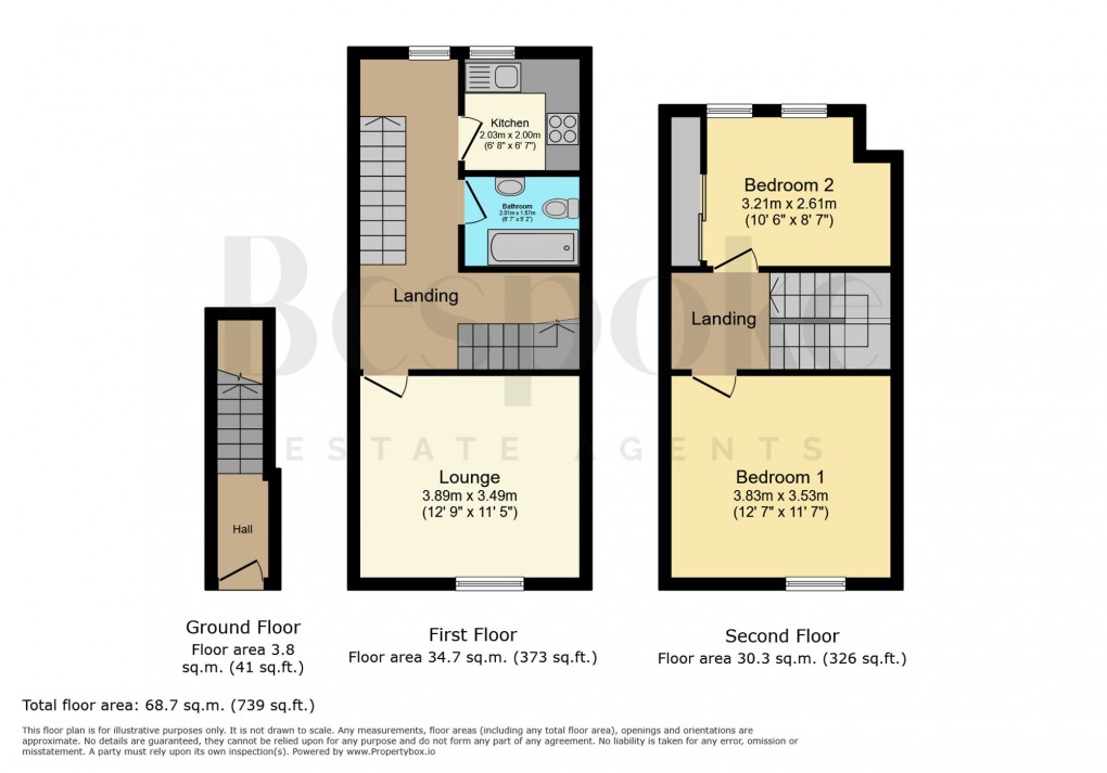 Floorplan for Howard Street, Reading, RG1