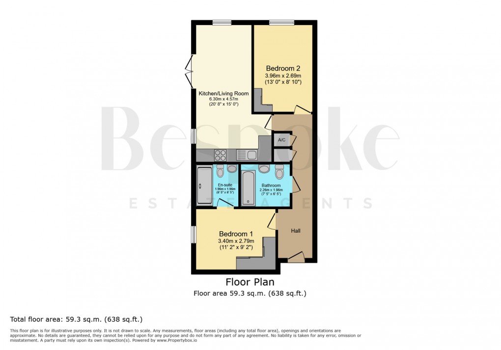 Floorplan for Gabriels Square, Lower Earley, RG6