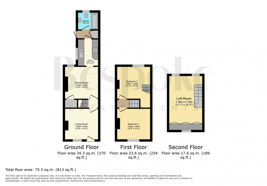 Floorplan for Edgehill Street, Reading, RG1